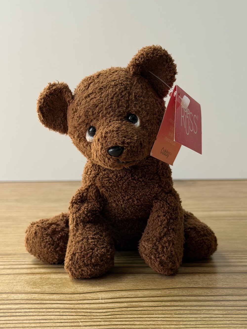 Russ Berrie Luv Pets ‘Cubby’ Small Adorable Brown Bear Plush With Tags